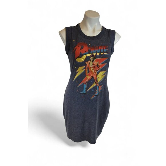 Chaser David Bowie Bodycon Dress NWT Size S – Graphic Rock Icon - Picture 1 of 2